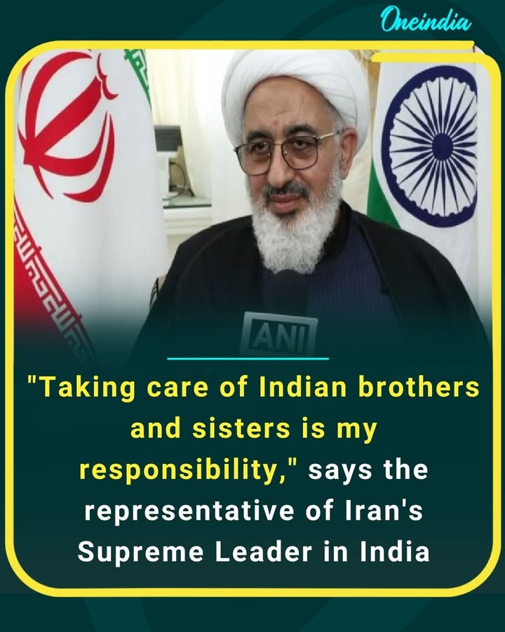 “‘Taking care of Indian brothers and sisters is my responsibility,’ says the Representative of Iran’s Supreme Leader in India.”