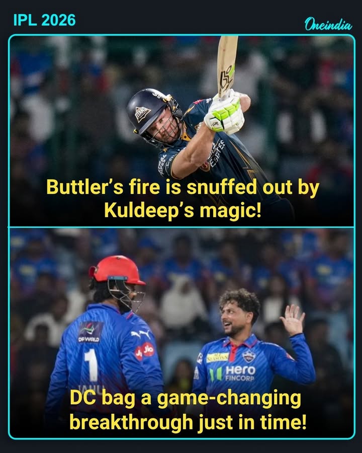 Kuldeep Yadav’s beauty ends Buttler’s blazing innings! 🔥 DC claims a game-changing breakthrough!