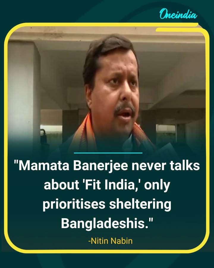 Nitin Nabin attacks Mamata Banerjee over ‘Fit India’ campaign, claims focus is on Bangladeshis