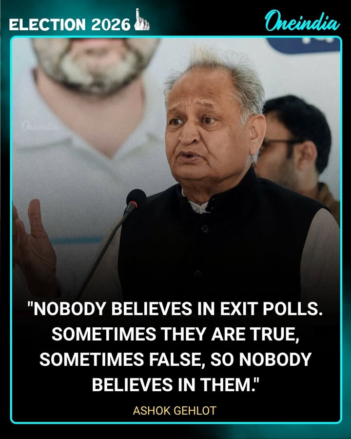 Ashok Gehlot Questions Reliability of Exit Polls