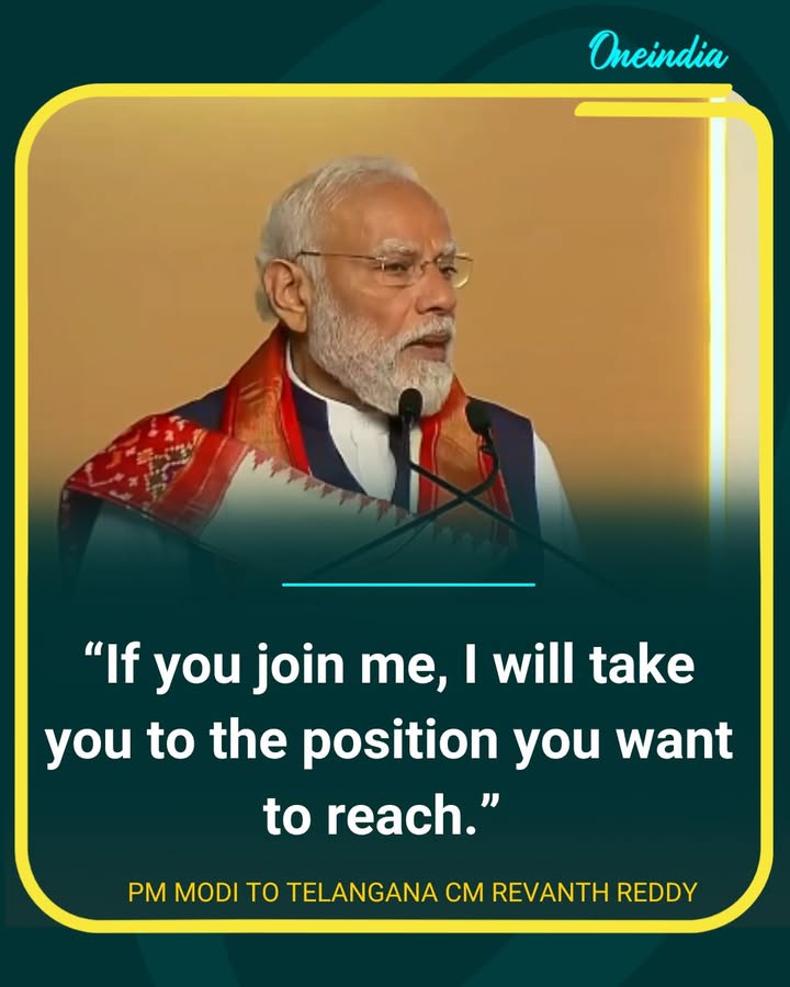 Narendra Modi Makes Remark To A. Revanth Reddy In Telangana