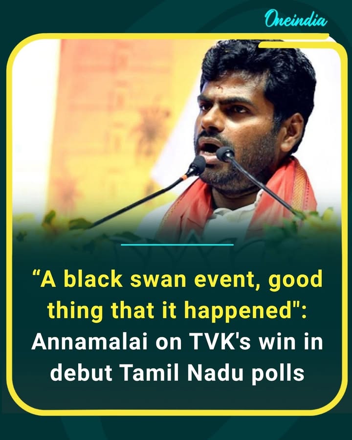 Politics in Tamil Nadu just got a major shake-up! 🔥
BJP leader Samik Bhattacharya calls TVK’s debut victory a “black swan event” and says it may redefine the state’s political landscape.