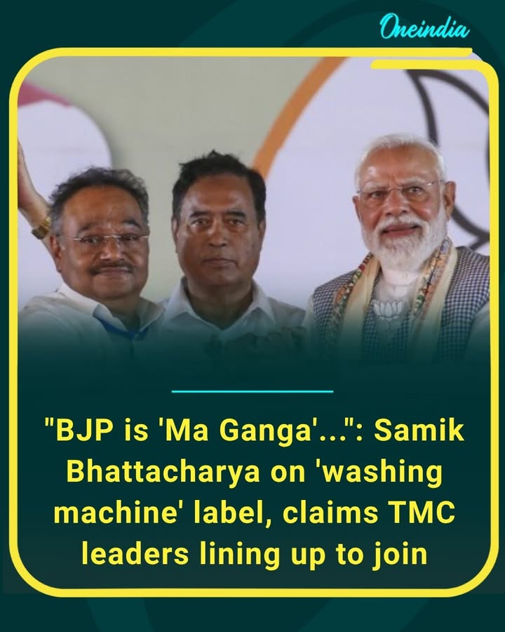“BJP is like Ma Ganga” — Samik Bhattacharya dismisses the ‘washing machine’ jibe, claiming several TMC leaders are eager to switch sides ahead of Bengal’s political battle.