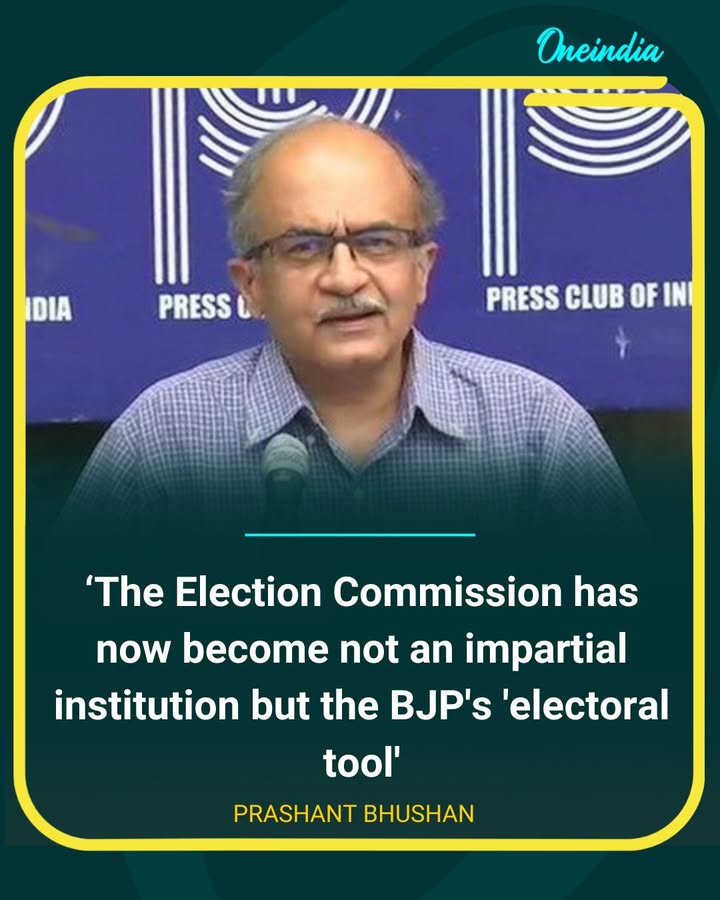 Prashant Bhushan Alleges EC Acting as BJP’s Tool