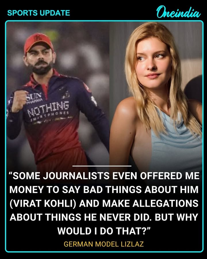 German Model LizLa Defends Virat Kohli Amid Allegation Claims