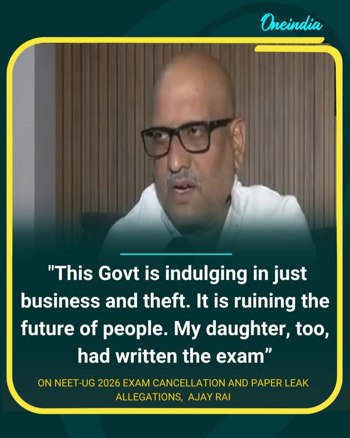 Ajay Rai Slams Govt Over NEET-UG 2026 Controversy