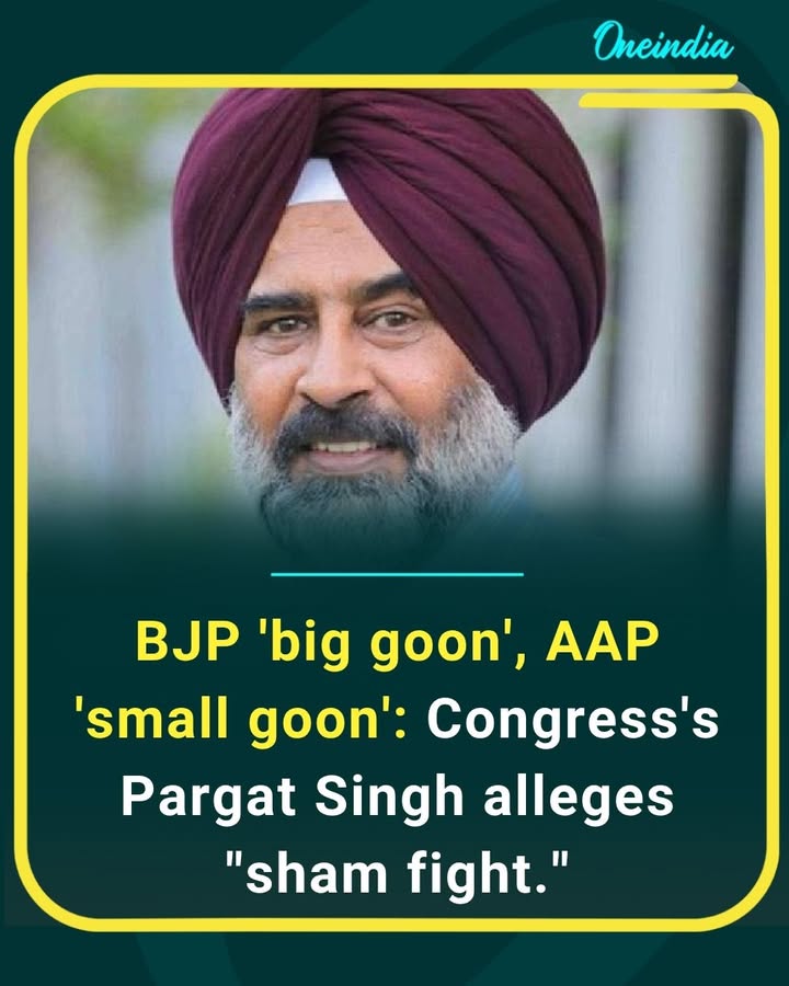 Congress leader Pargat Singh takes a swipe at BJP and AAP, calling their rivalry a “scripted drama” and alleging both parties are working hand in hand behind the scenes. Political heat rises ahead of key battles in Punjab.