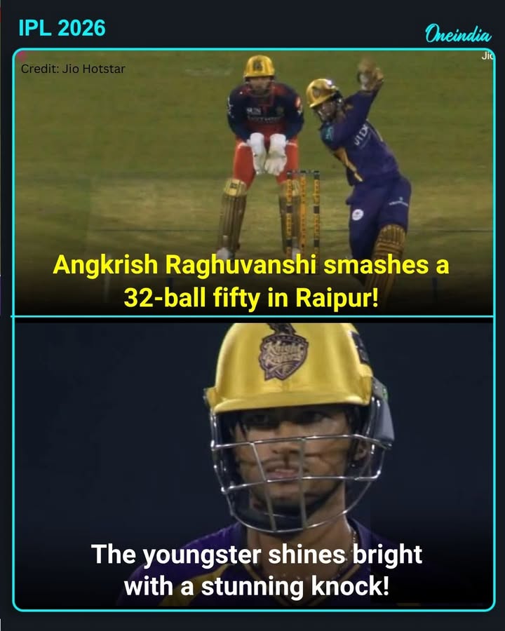 A 32-ball fifty for talented Angkrish Raghuvanshi in Raipur
