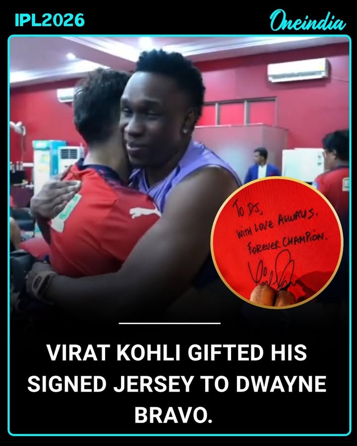 A wholesome cricket moment grabbed fans’ attention as Virat Kohli gifted his signed jersey to Dwayne Bravo. The gesture showcased the mutual respect and friendship shared between the two cricketing icons, with fans widely praising the heartwarming exchange on social media.