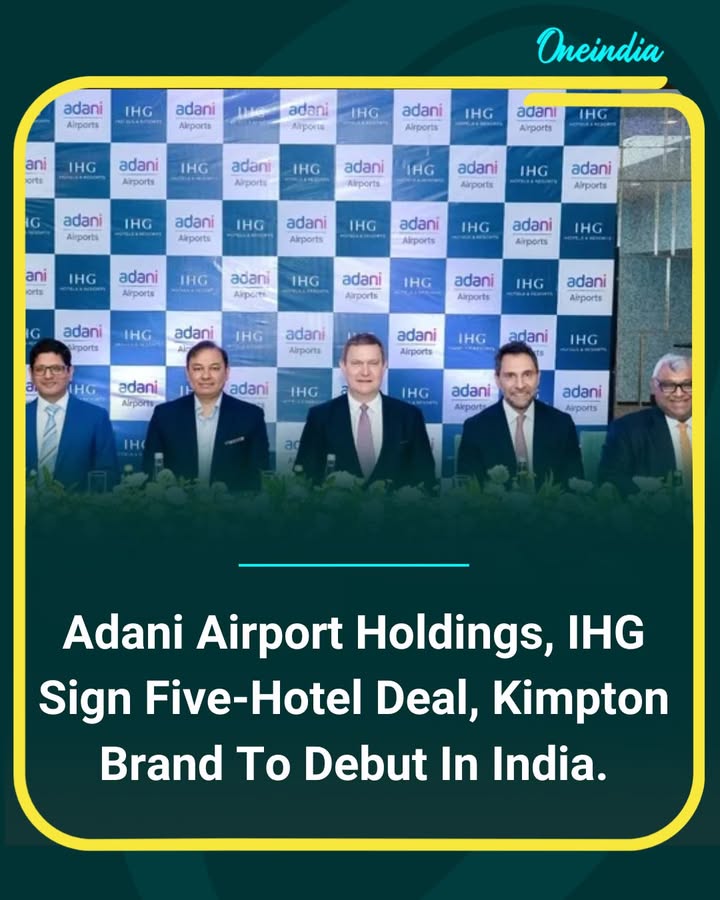 Adani Airport Holdings has partnered with InterContinental Hotels Group (IHG) to develop five new hotels across key airport locations in India. As part of the agreement, the premium lifestyle brand Kimpton Hotels & Restaurants will debut in the country for the first time. The collaboration aims to strengthen airport-linked hospitality infrastructure and cater to rising demand from both business and leisure travelers.