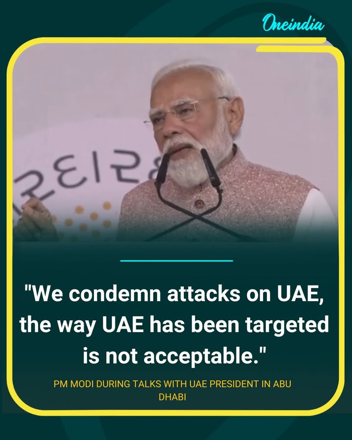 “PM Modi Condemns Attacks on UAE During Abu Dhabi Talks”
