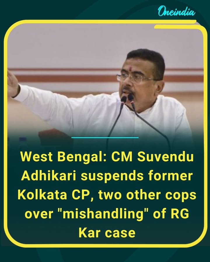 West Bengal government cracks down on alleged lapses in the RG Kar case as former Kolkata CP Vineet Goyal and two other officers face suspension. The move has once again brought the high-profile case into sharp focus across the state.