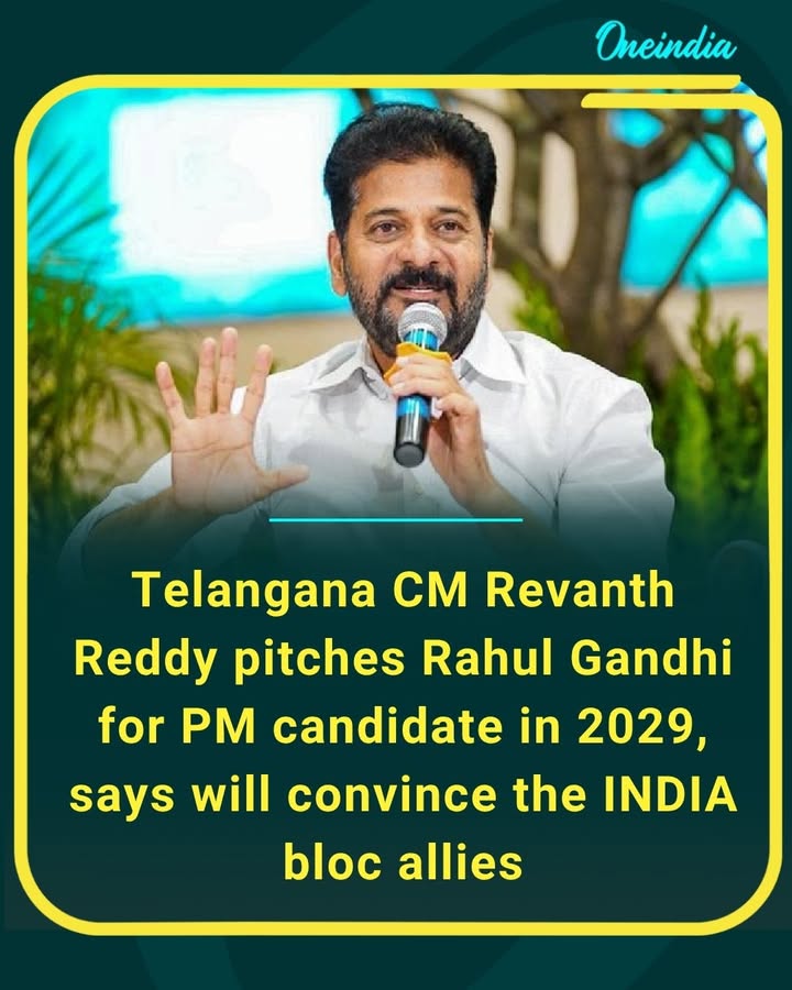 “2029 belongs to a new political battle,” says Telangana CM as he backs Rahul Gandhi for the nation’s top post and plans to rally INDIA bloc partners behind the move.
