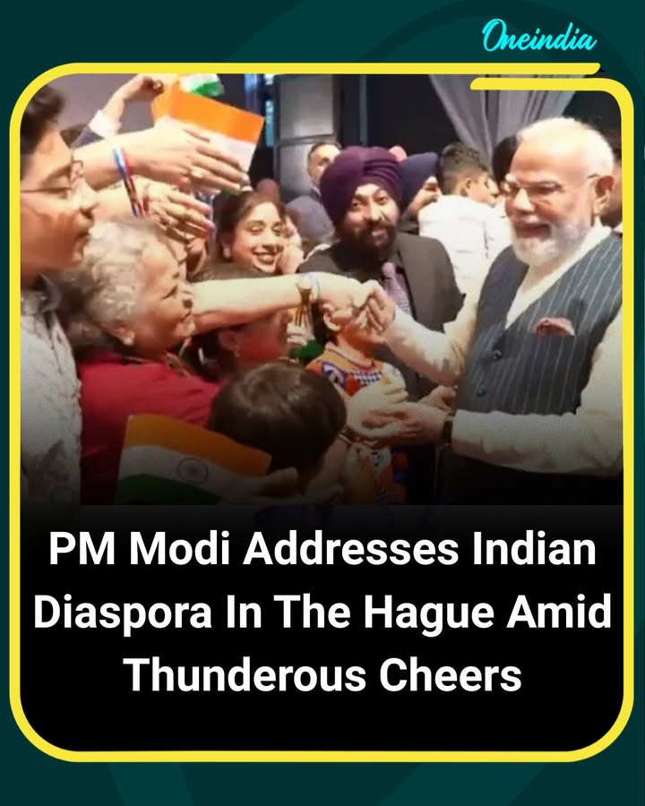 Narendra Modi Receives Thunderous Welcome From Indian Diaspora In The Hague