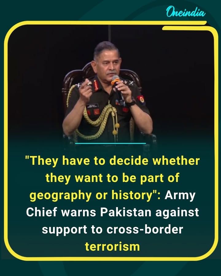 Pakistan must choose its future wisely — peace with progress or a path that repeats the mistakes of history. Army Chief sends a strong message on cross-border terrorism.