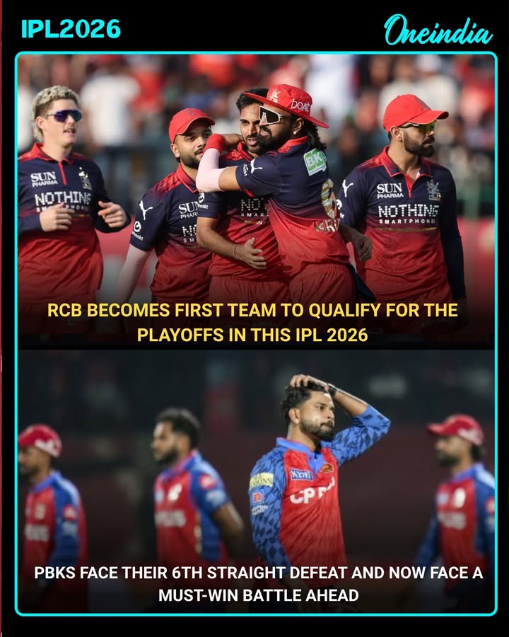 RCB Become First Team to Qualify for IPL 2026 Playoffs