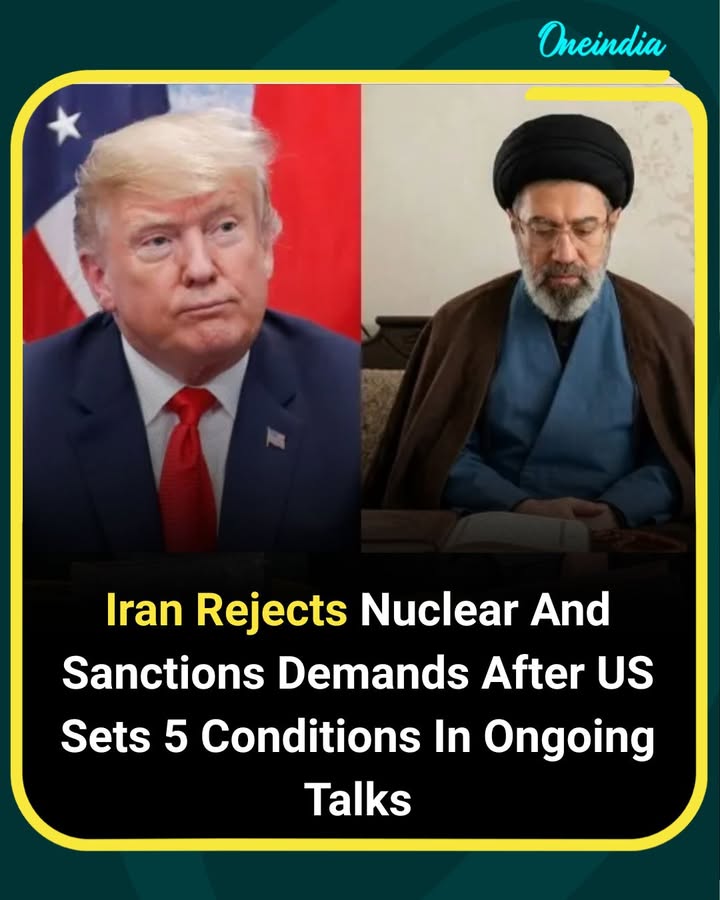 Iran has rejected key demands made by the United States during ongoing negotiations over sanctions relief and nuclear restrictions. According to reports, Washington proposed five major conditions, including limits on nuclear facilities and uranium-related measures, while Tehran pushed back against what it described as unacceptable terms. The disagreement highlights continuing tensions between both sides as diplomatic efforts remain stalled.