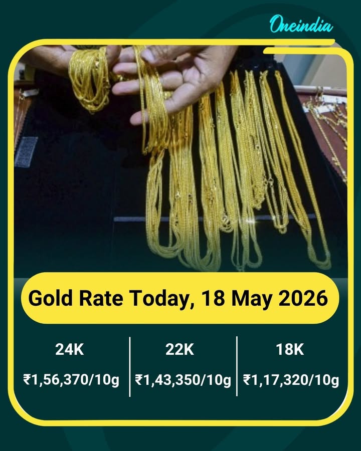 Gold Rate Today, 18 May 2026