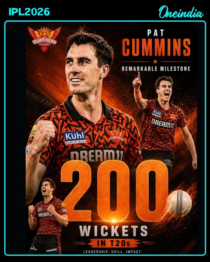 Pat Cummins Reaches 200 T20 Wickets Milestone
