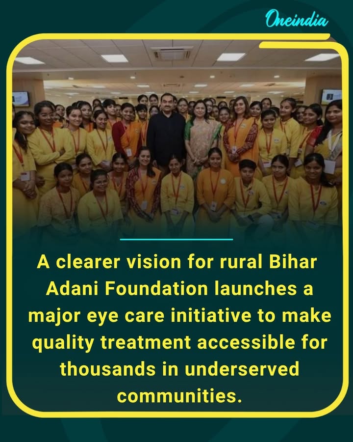 Big step towards brighter futures in Bihar 
The Adani Foundation’s ACE & ATOM initiative aims to bring affordable eye care and train healthcare professionals across rural India. A vision of hope, healing, and better healthcare access for thousands.