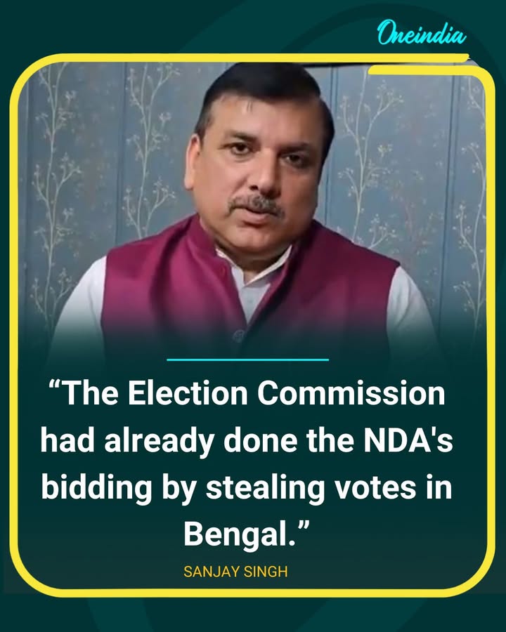 Sanjay Singh Accuses EC of Helping NDA in Bengal