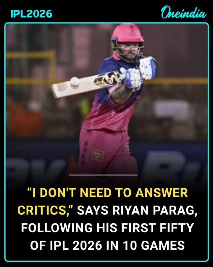 No noise, just runs — Riyan Parag answers with his bat