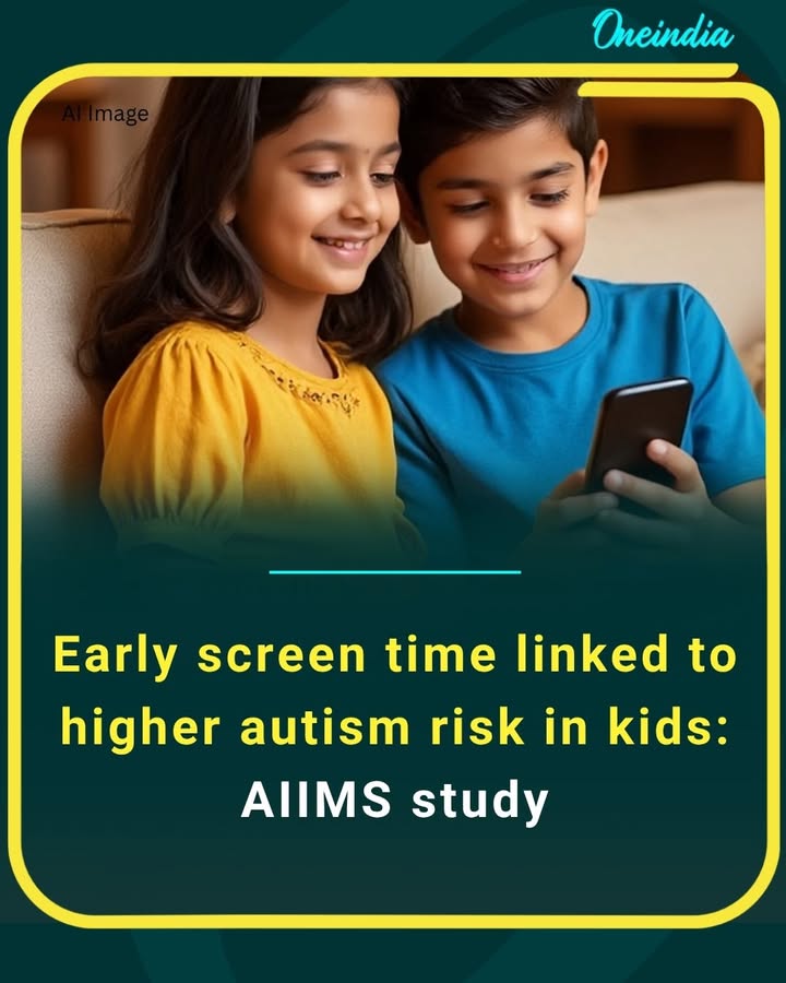 Early exposure to screens may come at a hidden cost — a recent study by All India Institute of Medical Sciences suggests a possible link between excessive screen time in young children and increased autism risk