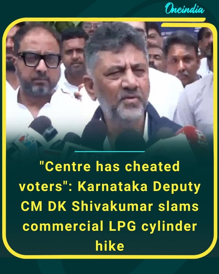 D. K. Shivakumar accuses Centre of burdening businesses with steep LPG price hike, calls it a betrayal of public trust.