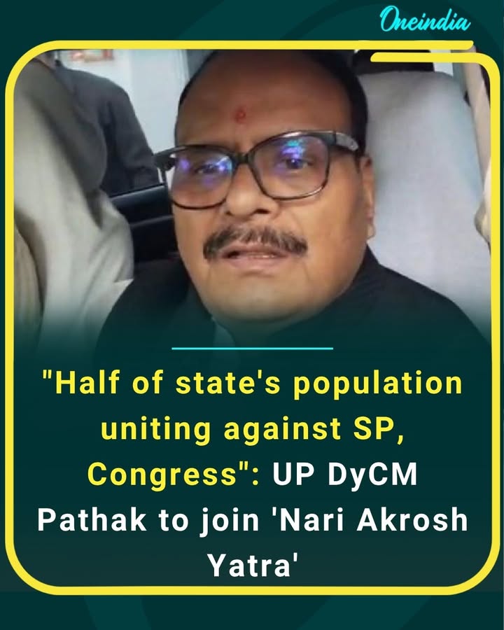UP DyCM Brajesh Pathak backs ‘Nari Akrosh Yatra’, claims growing public anger against SP and Congress