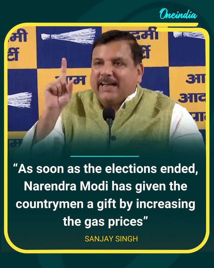 Sanjay Singh Slams Govt Over Post-Poll Gas Price Hike