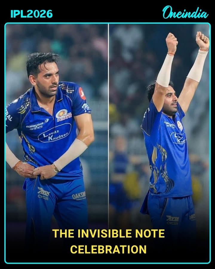 He wrote a celebration on an invisible note  — only Deepak Chahar can turn silence into style in the middle of an IPL storm.