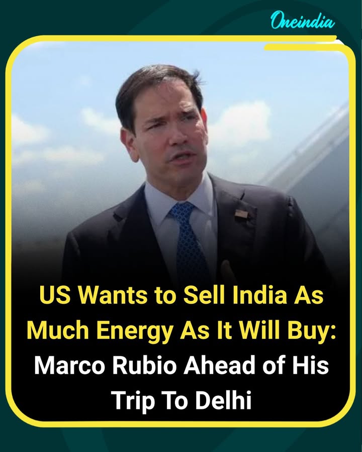 US signals major energy push to India ahead of Rubio’s Delhi visit