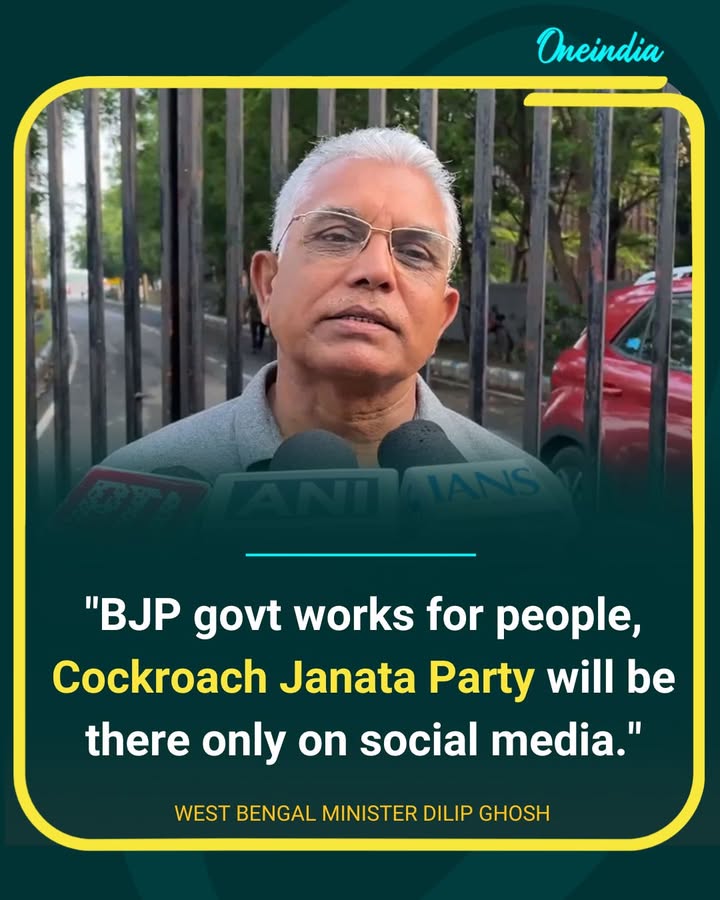 Dilip Ghosh takes swipe at ‘Cockroach Janata Party’