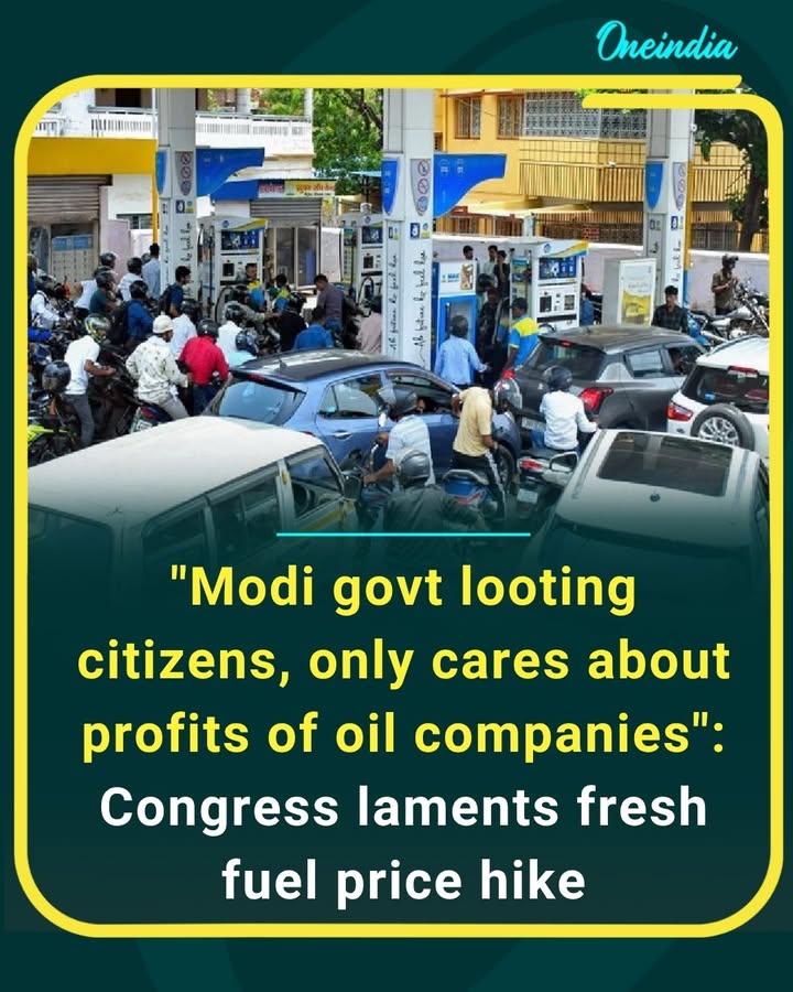 Congress slams the latest fuel price hike, accusing the Modi government of burdening common citizens while protecting the interests of oil companies. Rising petrol and diesel prices continue to add pressure on household budgets across the country.