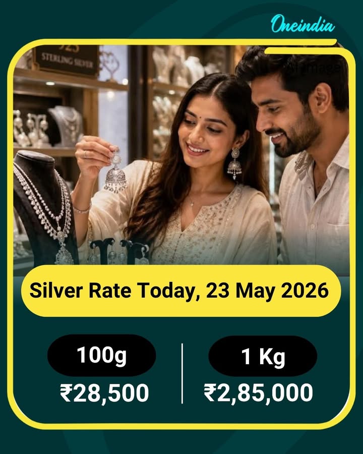 Silver Rate Today, 23 May 2026