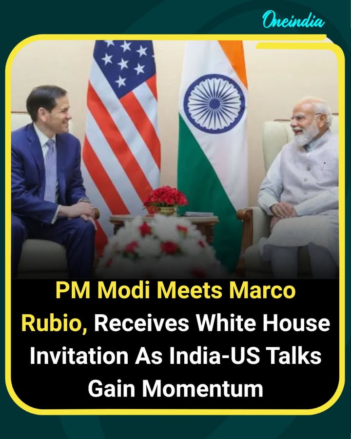 Narendra Modi held significant discussions with Marco Rubio as India and the United States continued to deepen strategic and diplomatic ties. During the meeting, Modi  received an invitation to the White House from Donald Trump, reflecting growing momentum in bilateral engagement between the two countries.