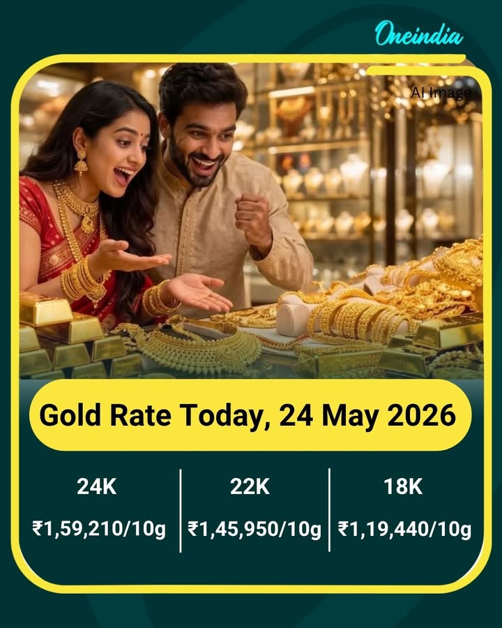 Gold Rate Today, 24 May 2026