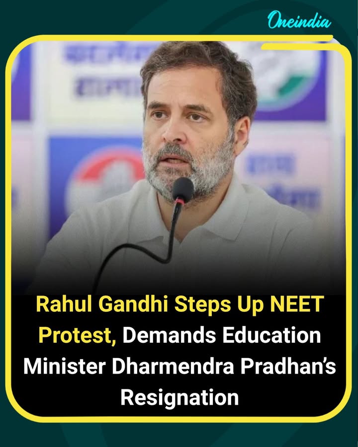 Rahul Gandhi Intensifies NEET Protest Against Centre