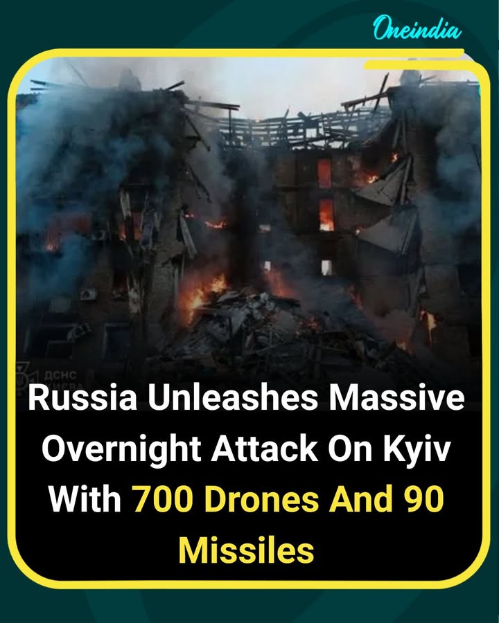 Russia Launches Massive Drone And Missile Strike On Kyiv