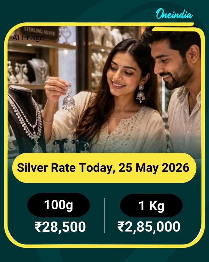 Silver Rate Today, 25 May 2026