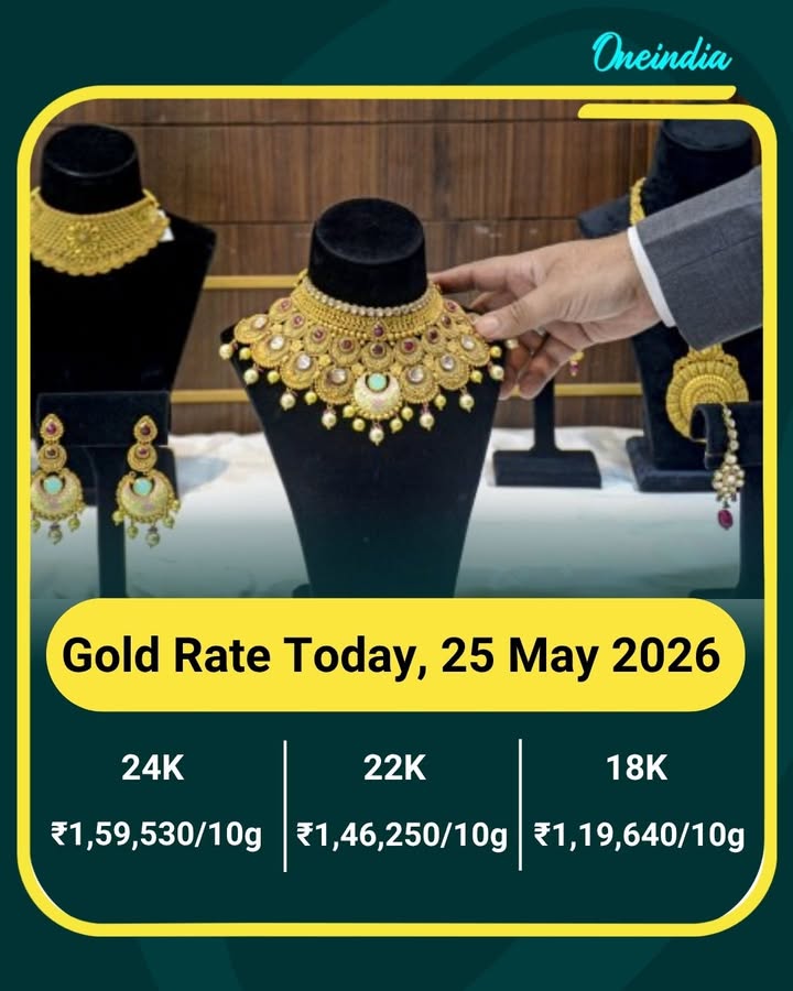 Gold Rate Today, 25 May 2026