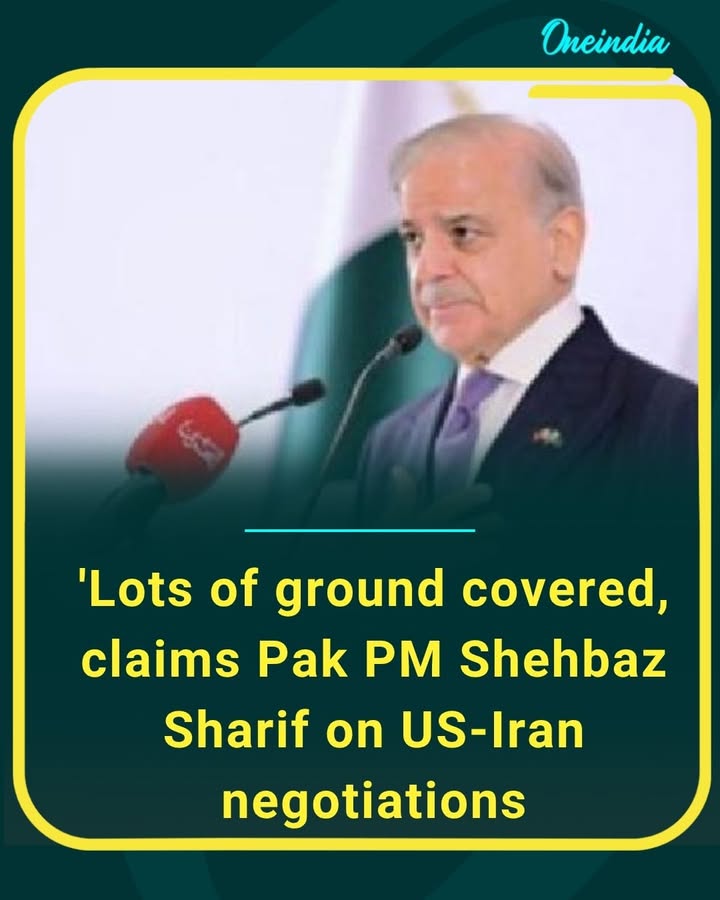 Pakistan PM Shehbaz Sharif says “lots of ground has been covered” in ongoing US-Iran negotiations, expressing hope for a peaceful breakthrough amid rising global tensions. Diplomacy continues as the world watches closely.
