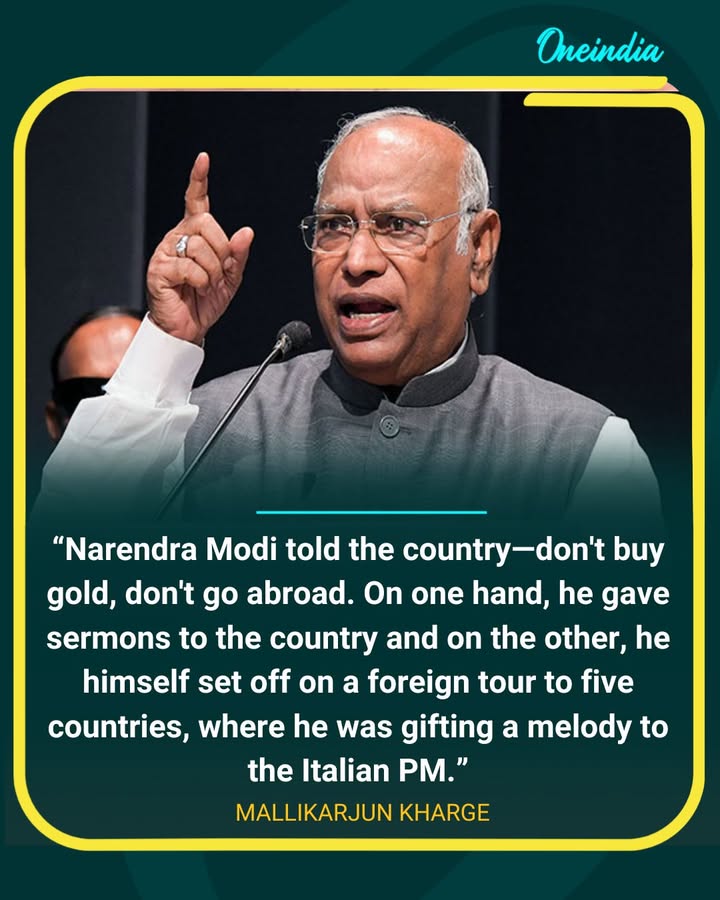 Mallikarjun Kharge Targets PM Modi Over Foreign Tour Remarks