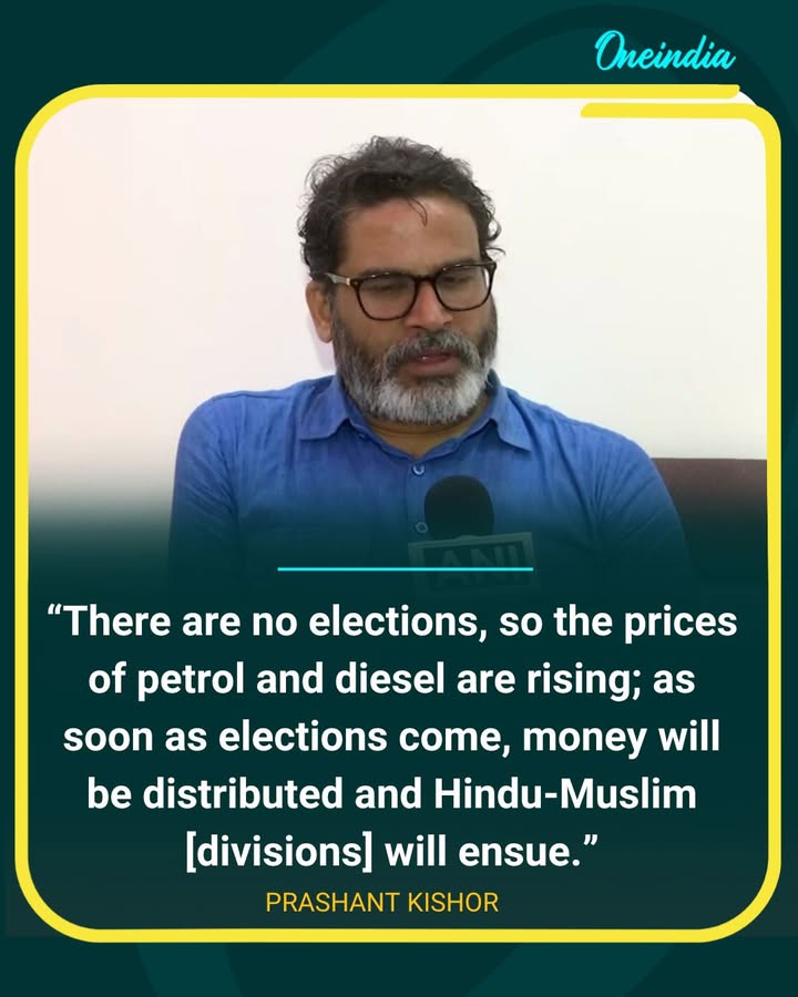 Prashant Kishor Targets Government Over Rising Fuel Prices