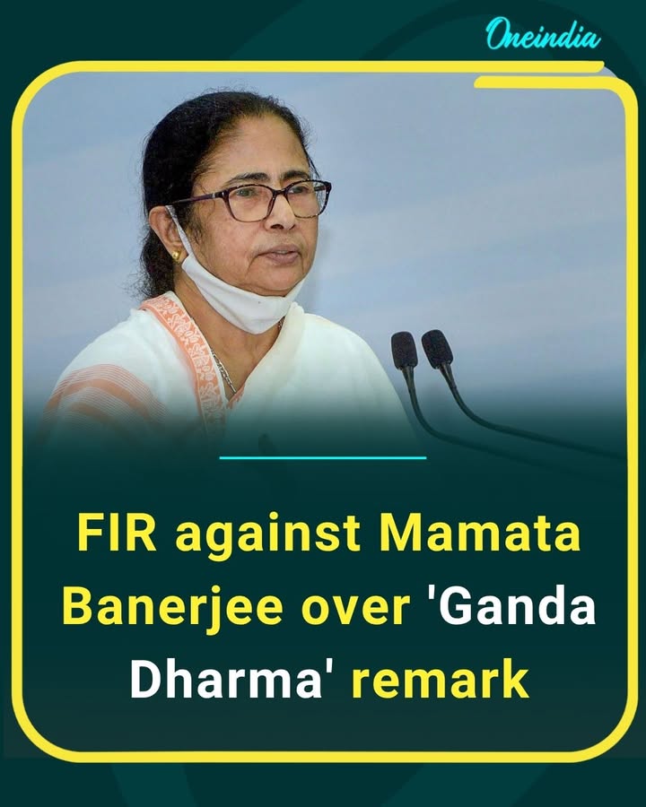 Fresh political controversy erupts after an FIR was reportedly registered against West Bengal CM Mamata Banerjee over her alleged “Ganda Dharma” remark, triggering sharp reactions from opposition leaders ahead of key political battles.