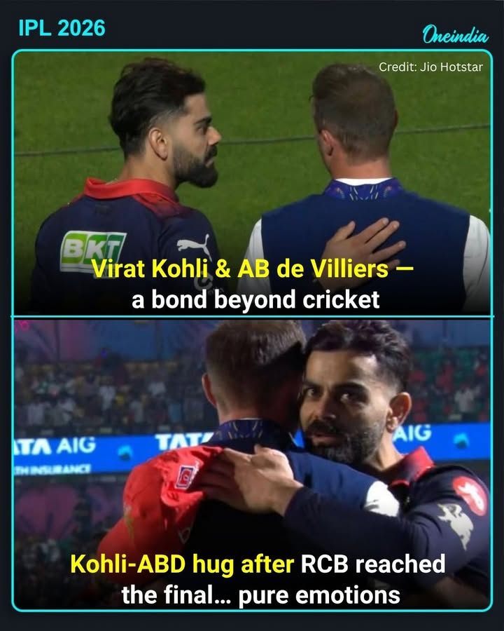 Virat Kohli hugging AB de Villiers after RCB qualified for another IPL final hits different