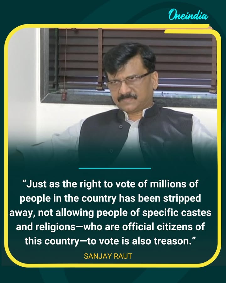 Sanjay Raut Calls Denial Of Voting Rights “Treason Against Democracy”