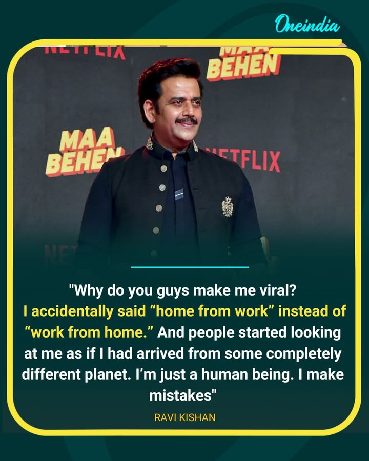 Ravi Kishan Reacts To Viral “Work From Home” Slip-Up