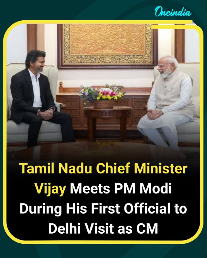 C. Joseph Vijay Meets Narendra Modi During First Official Delhi Visit As CM