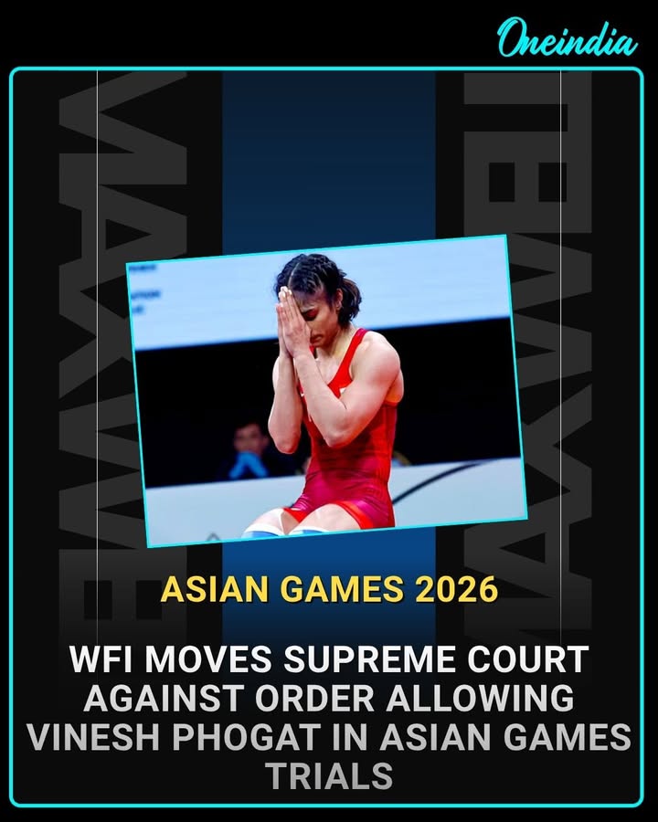 The Wrestling Federation of India (WFI) has approached the Supreme Court challenging a Delhi High Court order that allowed Vinesh Phogat to participate in the selection trials for the Asian Games 2026. The matter will be heard by a bench of Justices P.S. Narasimha and Alok Aradhe. The High Court had earlier permitted her participation, noting that WFI’s selection policy lacked discretion for exceptional cases, especially for athletes returning after a maternity break, and had directed that the trials be video-recorded with independent observers present.